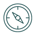 Illustration eines Kompasses als Symbol für innere Klarheit, Orientierung und stimmige Entscheidungen.